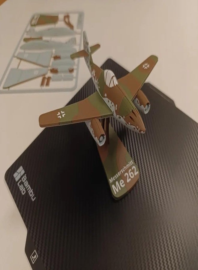 3D Craft ME 262 German Military Aircraft Model Kit, 3D Push-Out Card Assembly, Camouflage, Figure Toy - Image 3